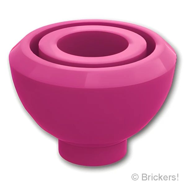 LEGO® パーツ 6442189 ブロック ラウンド 1 1/2 x 1 1/2 x 2/3 - ドームトップ：[Magenta / マゼンタ] 20952-124 