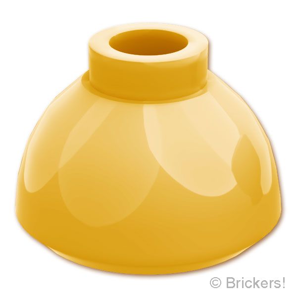 LEGO® パーツ 6592500 ブロック ラウンド 1 1/2 x 1 1/2 x 2/3 - ドームトップ：[Pearl Gold / パールゴールド] 20952-297 