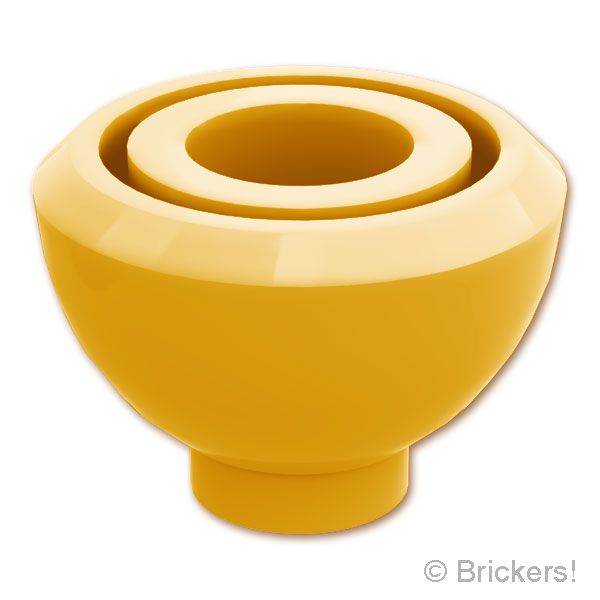 LEGO® パーツ 6592500 ブロック ラウンド 1 1/2 x 1 1/2 x 2/3 - ドームトップ：[Pearl Gold / パールゴールド] 20952-297 