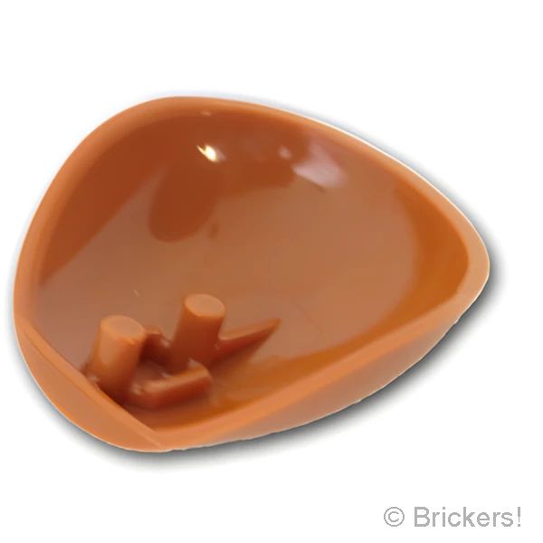 LEGO® パーツ 6271423 ラージ フィギュア アーマー ラウンド - クレイフェイス ：[Dark Orange / ダークオレンジ] 21560pb09-038 
