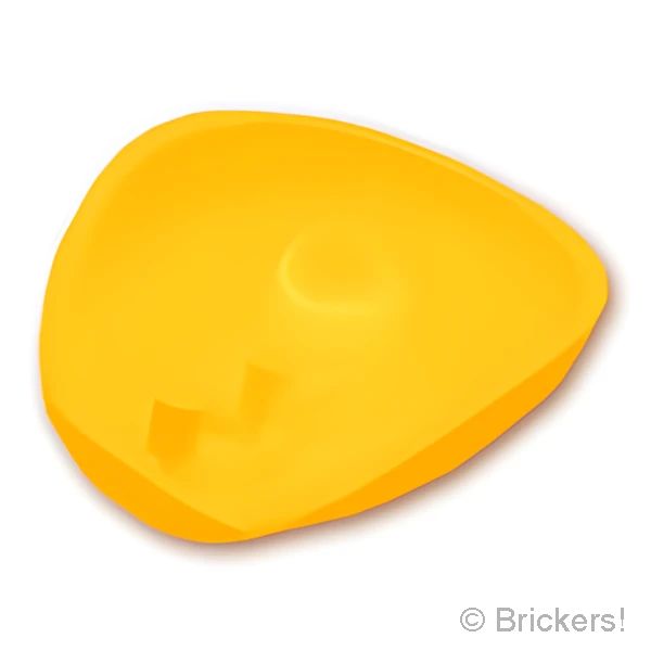 LEGO® パーツ 6434231 ラージ フィギュア アーマー ラウンド - カメの顔：[Bt,Lt Orange / ブライトライトオレンジ] 21560pb15-191 