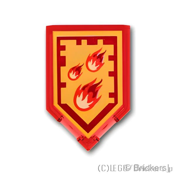 LEGO® パーツ 6133525 タイル 2 x 3 五角形 ネックスパワー(インシネレイト)：[Tr,Red / トランスレッド] 22385pb008-041 の商品ページ｜レゴ®パーツ バラ売りのブリッカーズ
