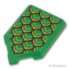 タイル 2 x 3 五角形 - ドラゴンの鱗：[Green / グリーン]