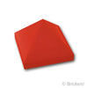 スロープ ピラミッド 45° 1 x 1 x 2/3：[Red / レッド]