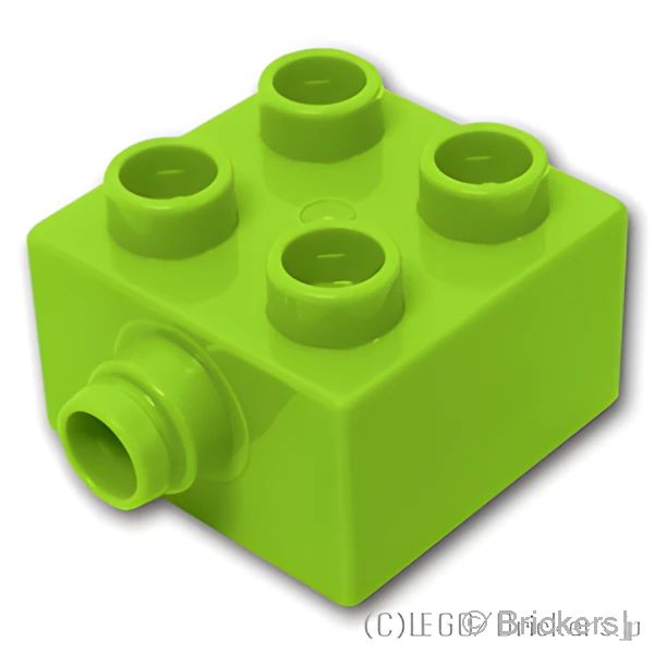 LEGO® パーツ 6127191 デュプロ ブロック 2 x 2 ピン：[Lime / ライム] 22881-119 