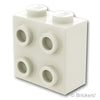 ブロック 1 x 2 x 1 2/3 - 1面スタッド：[White / ホワイト]