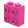 ブロック 1 x 2 x 1 2/3 - 1面スタッド：[Dark Pink / ダークピンク]