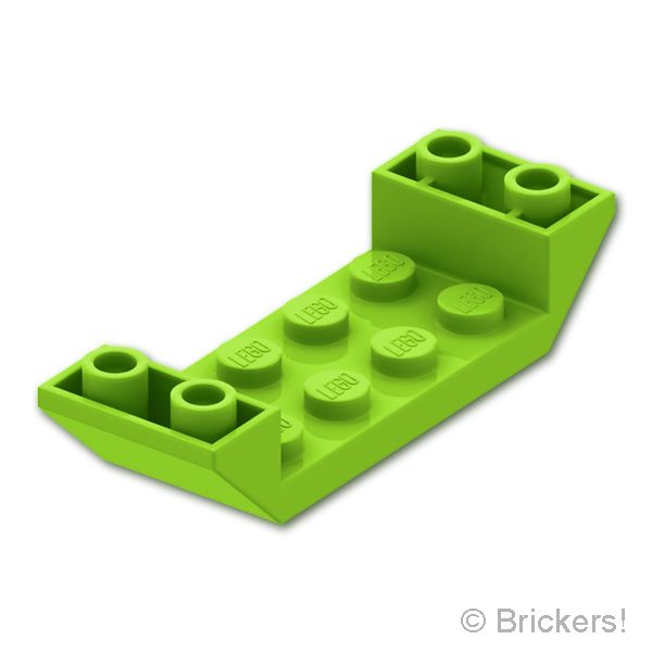 LEGO® パーツ 6598677 スロープ インバート ダブル 45° 6 x 2 - カットアウト：[Lime / ライム] 22889-119 