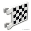 フラッグ 2 x 2 - チェッカーフラッグ：[White / ホワイト]