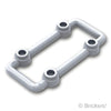 バー 1 x 6 x 3 - 4スタッド：[Flat Silver / フラットシルバー]