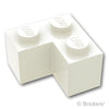 ブロック 2 x 2 - コーナー：[White / ホワイト]