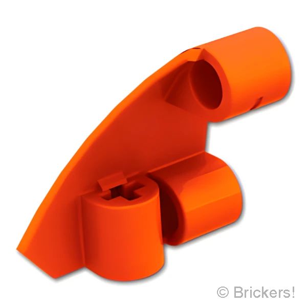 LEGO® パーツ 6472387/6510085 テクニック パネル カーブ #09 - 3 x 3 テーパー 左：[Reddish Orange / レディッシュオレンジ ] 2395-402 