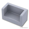 パネル 1 x 2 x 1 - 2サイド：[Light Bluish Gray / グレー]