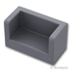 パネル 1 x 2 x 1 - 2サイド：[Dark Bluish Gray / ダークグレー]