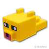 ピクセルのヤマネコの顔 - マインクラフト：[Yellow / イエロー]