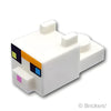 ピクセルの猫の顔 - マインクラフト：[White / ホワイト]