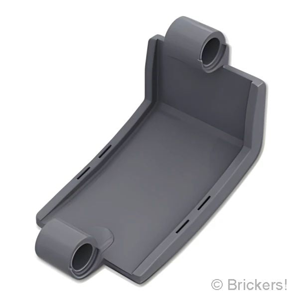 LEGO® パーツ 6133243/6268008 テクニック パネル カーブ 3 x 5 x 3：[Dark Bluish Gray / ダークグレー] 24116-199 