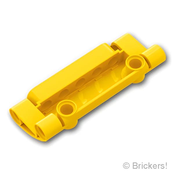 LEGO® パーツ 6257077 テクニック パネル カーブ 7 x 3 - 2ピンホール：[Yellow / イエロー] 24119-024 