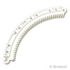 テクニック ギア ラック 11 x 11 - カーブ：[White / ホワイト]
