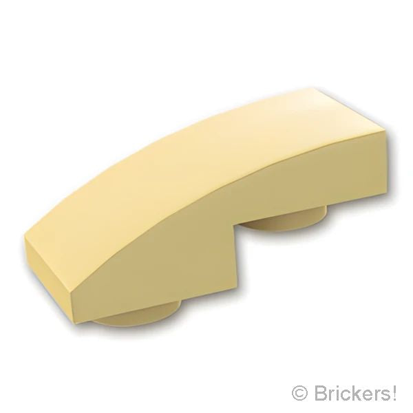 LEGO® パーツ 6251252 スロープ インバート カーブ 2 x 1 x 2/3：[Tan / タン] 24201-005 