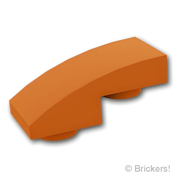 LEGO® パーツ 6339914 スロープ インバート カーブ 2 x 1 x 2/3：[Dark Orange / ダークオレンジ] 24201-038 