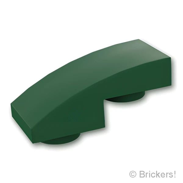 LEGO® パーツ 6170761 スロープ インバート カーブ 2 x 1 x 2/3：[Dark Green / ダークグリーン] 24201-141 