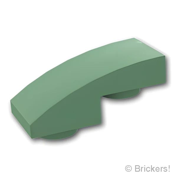 LEGO® パーツ 6278553 スロープ インバート カーブ 2 x 1 x 2/3：[Sand Green / サンドグリーン] 24201-151 