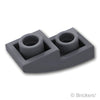 スロープ インバート カーブ 2 x 1 x 2/3：[Dark Bluish Gray / ダークグレー]