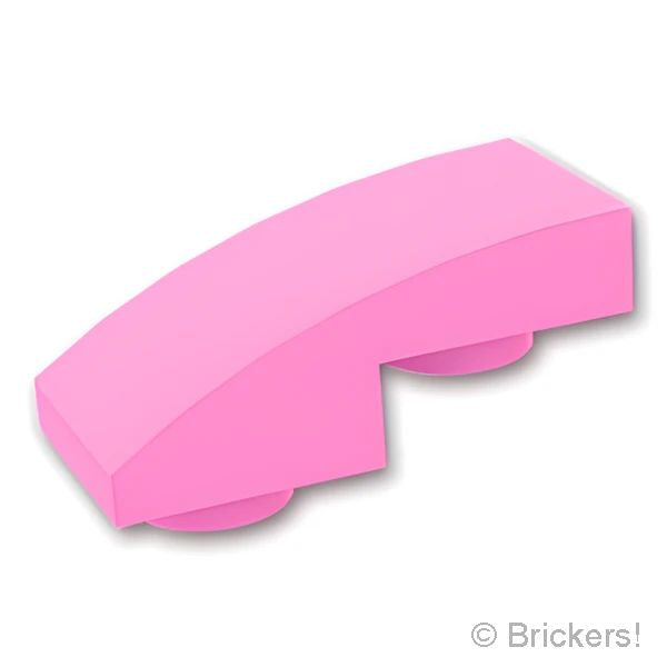 LEGO® パーツ 6296041 スロープ インバート カーブ 2 x 1 x 2/3：[Bright Pink / ブライトピンク] 24201-222 