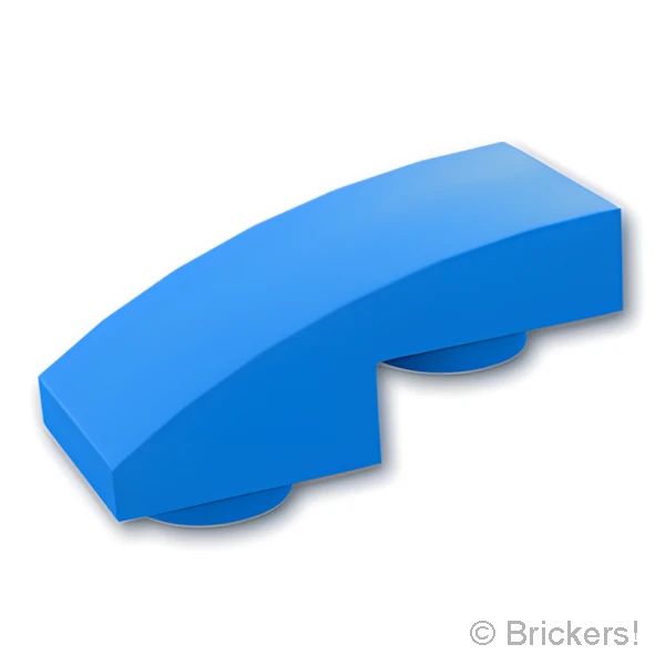 LEGO® パーツ 6231942/6475998 スロープ インバート カーブ 2 x 1 x 2/3：[Dark Azure / ダークアズール] 24201-321 