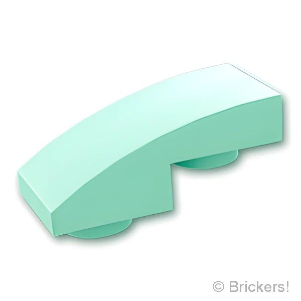 LEGO® パーツ 6138663/6336530 スロープ インバート カーブ 2 x 1 x 2/3：[Light Aqua / ライトアクア] 24201-323 