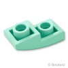 スロープ インバート カーブ 2 x 1 x 2/3：[Light Aqua / ライトアクア]