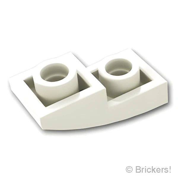 LEGO® パーツ 6379715 スロープ インバート カーブ 2 x 1 x 2/3 - マイティ・ソーのヤギ：[White / ホワイト] 24201pb001-001 