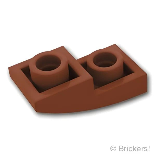 LEGO® パーツ 6379714 スロープ インバート カーブ 2 x 1 x 2/3 - マイティ・ソーのヤギ：[Reddish Brown / ブラウン] 24201pb002-192 