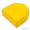 タイル ラウンド 1 x 1 - 半円：[Yellow / イエロー]
