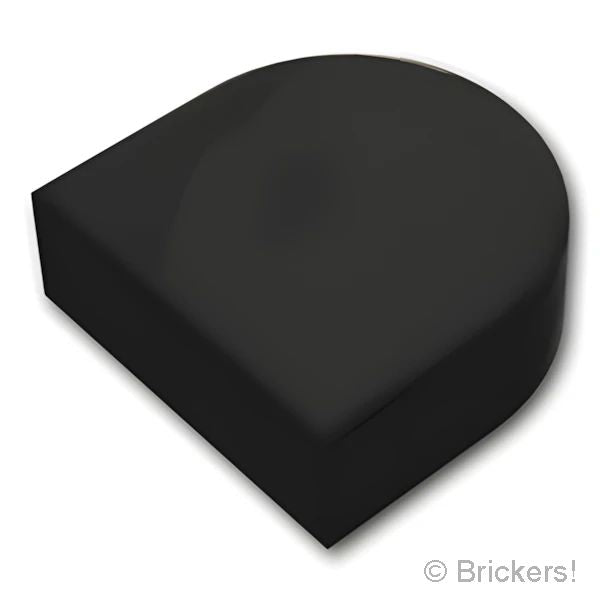 LEGO® パーツ 6256435 タイル ラウンド 1 x 1 - 半円：[Black / ブラック] 24246-026 