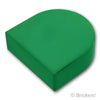 タイル ラウンド 1 x 1 - 半円：[Green / グリーン]