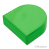 タイル ラウンド 1 x 1 - 半円：[Bt,Green / ブライトグリーン]