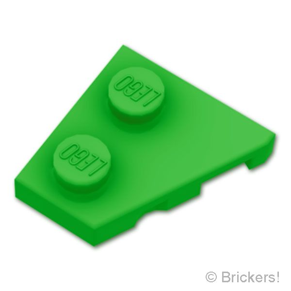 LEGO® パーツ 6534934 ウェッジ プレート 2 x 2 - 左：[Bt,Green / ブライトグリーン] 24299-037 