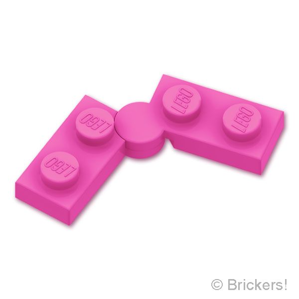 LEGO® パーツ 6594402 ヒンジ プレート 1 x 4 - スイベル：[Dark Pink / ダークピンク] 2429c01-221 
