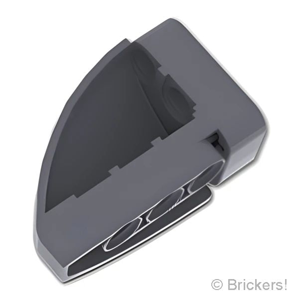 LEGO® パーツ 6422625/6498580 テクニック パネル カーブ 5 x 3 x 2 - コーナー 左：[Dark Bluish Gray / ダークグレー] 2438-199 