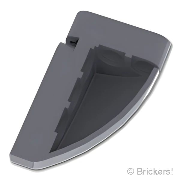 LEGO® パーツ 6422627/6498839 テクニック パネル カーブ 5 x 3 x 2 - コーナー 右：[Dark Bluish Gray / ダークグレー] 2442-199 