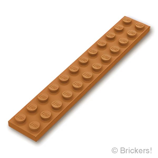 LEGO® パーツ 6351301 プレート 2 x 12：[Md,Nougat / ミディアムヌガー] 2445-137 の商品ページ｜レゴ®パーツ バラ売りのブリッカーズ