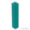 ブロック 1 x 1 x 5：[Dark Turquoise / ダークターコイズ]