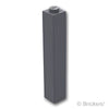 ブロック 1 x 1 x 5：[Dark Bluish Gray / ダークグレー]