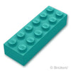 ブロック 2 x 6：[Dark Turquoise / ダークターコイズ]