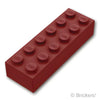 ブロック 2 x 6：[Dark Red / ダークレッド]