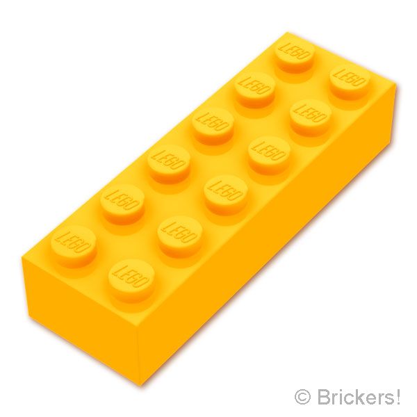 LEGO® パーツ 4490699 ブロック 2 x 6：[Bt,Lt Orange / ブライトライトオレンジ] 2456-191 