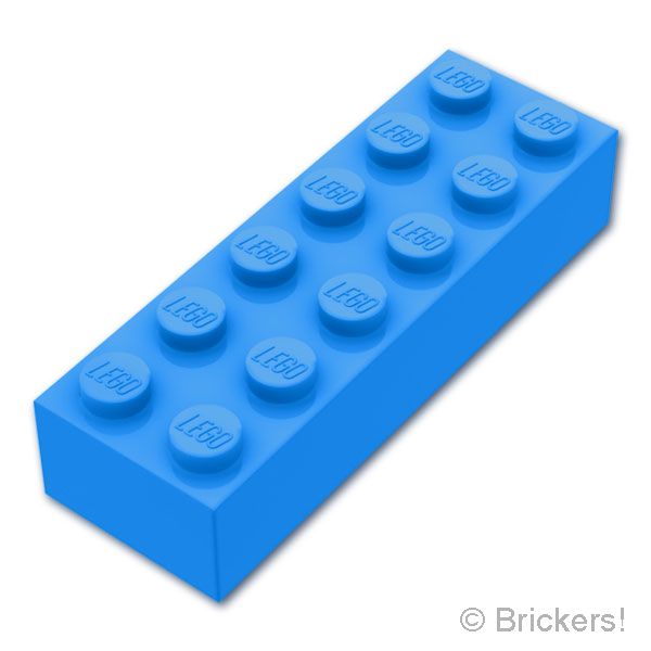 LEGO® パーツ 4640894/6089782 ブロック 2 x 6：[Dark Azure / ダークアズール] 2456-321 