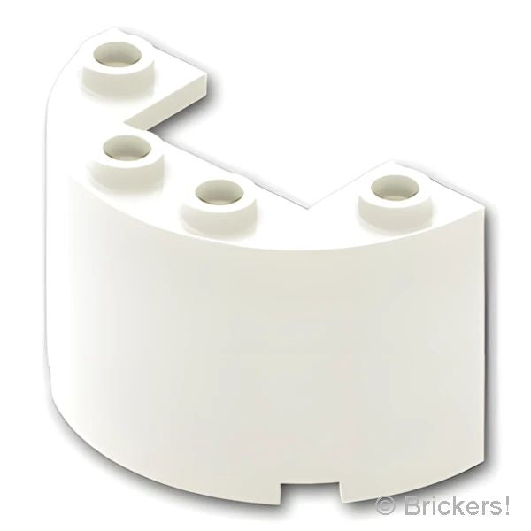 LEGO® パーツ 6249552 シリンダー ハーフ 2 x 4 x 2 - カットアウト：[White / ホワイト] 24593-001 